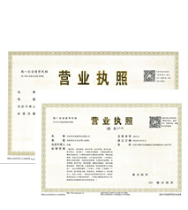 执照正副本